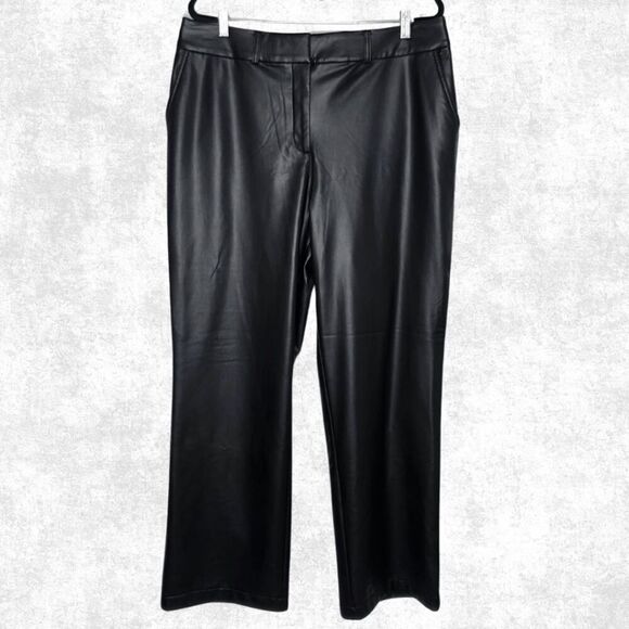 Lane Bryant Pants - NWT Lane Bryant Faux Leather Pants – Size 16 – Rock Glam Vegan Trousers
